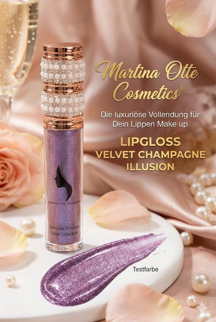 Die luxuriöse Vollendung für Dein Lippen Make up - LIPGLOSS VELVET CHAMPAGNE ILLUSION