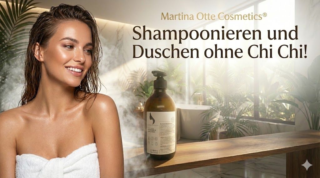 Marvin Muth & Martina Otte Cosmetics® Shampoonieren und Duschen ohne Chi-Chi
